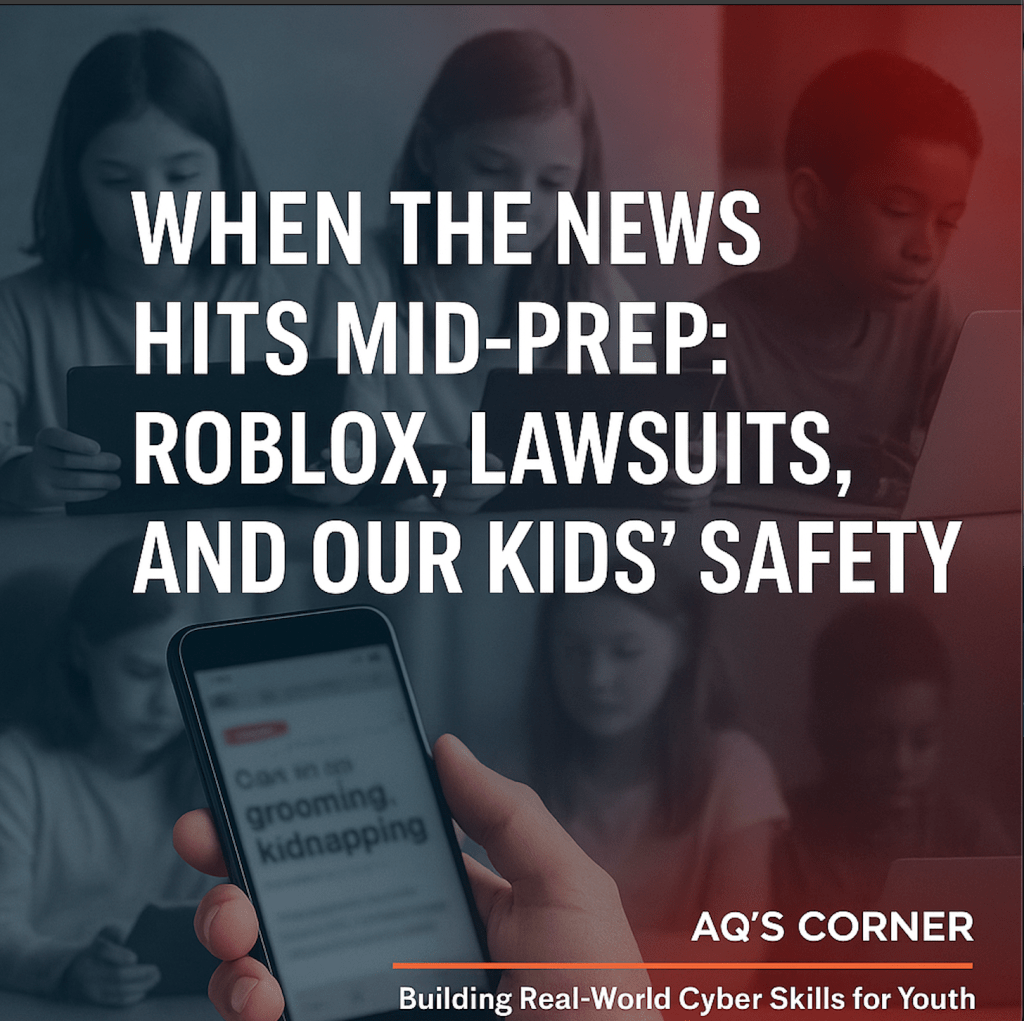 When the News Hits Mid-Prep: Why This Roblox Lawsuit Fuels My Fight for Our&nbsp;Children